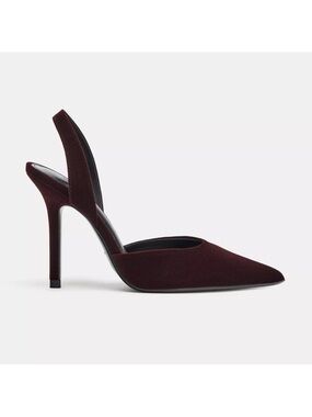 Zara velvet Pointed Slingback Heel